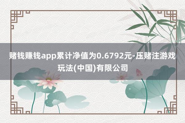 赌钱赚钱app累计净值为0.6792元-压赌注游戏玩法(中国)有限公司