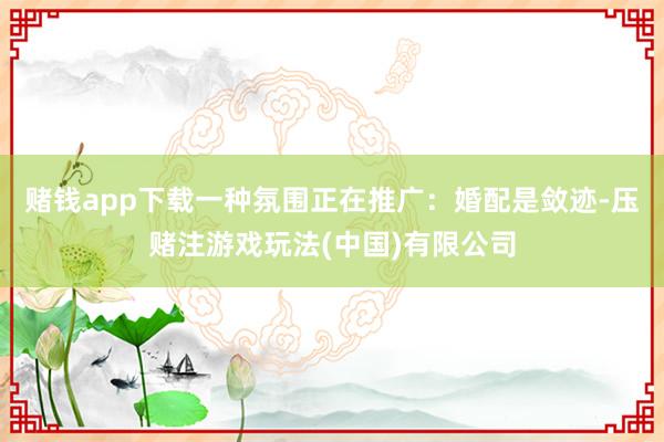 赌钱app下载一种氛围正在推广：婚配是敛迹-压赌注游戏玩法(中国)有限公司